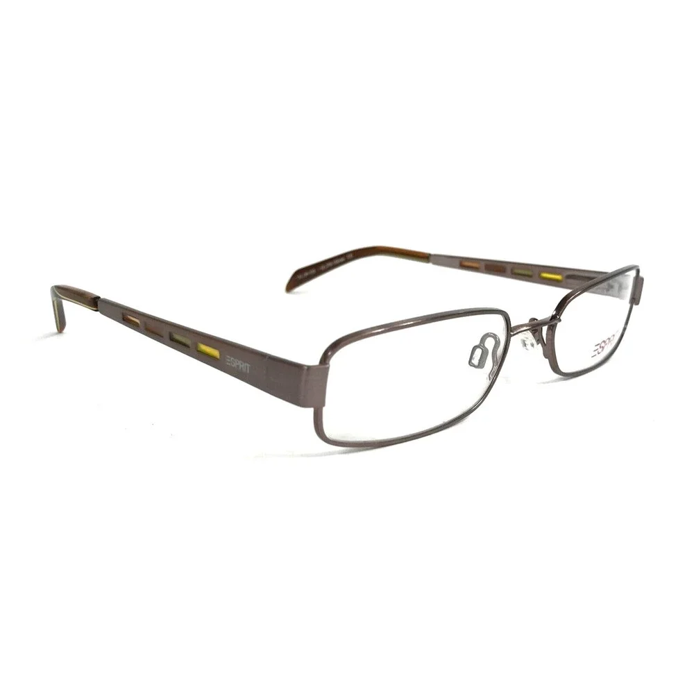 Esprit Eyeglasses Frames ET9374 535 Copper Brown Rectangle Full Rim 52-19-135